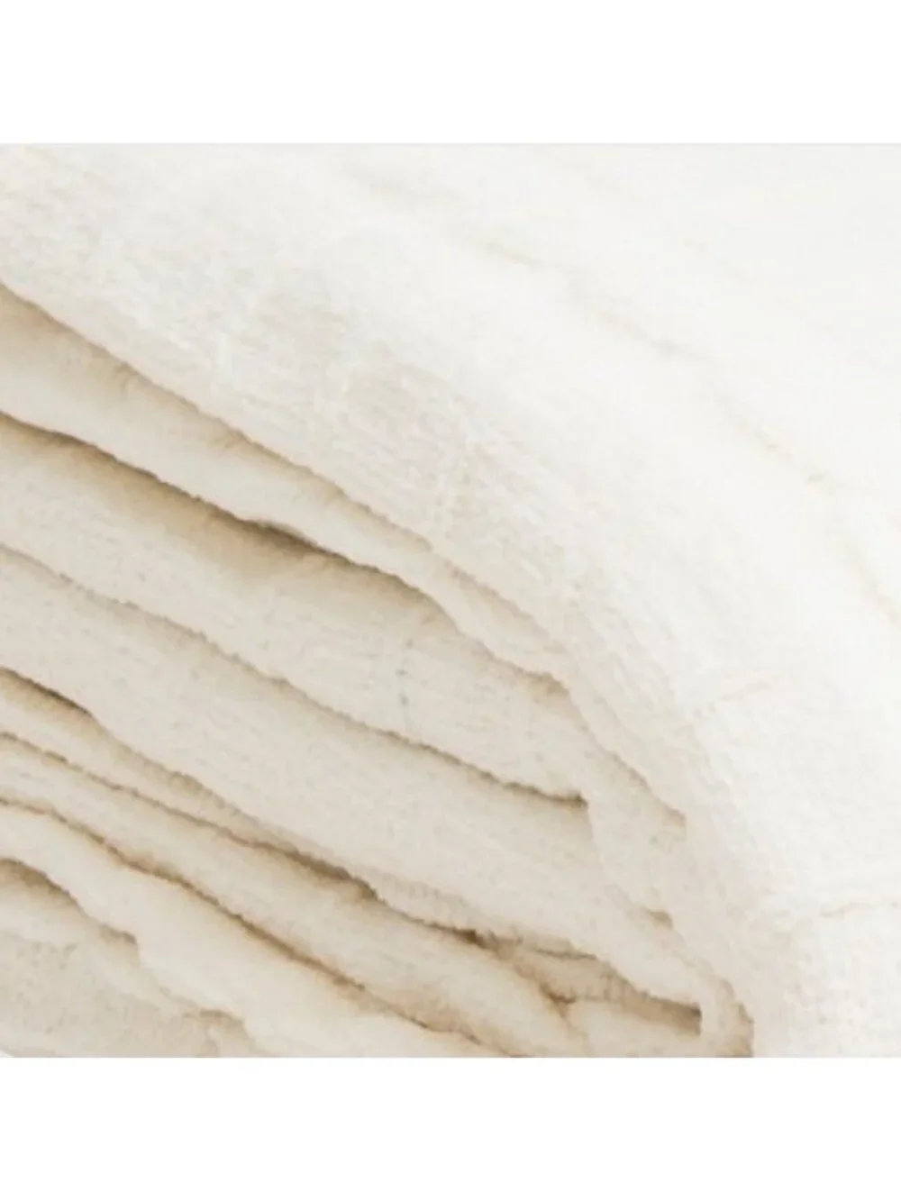 MARTHA STEWART Chenille Cable Knit Blanket